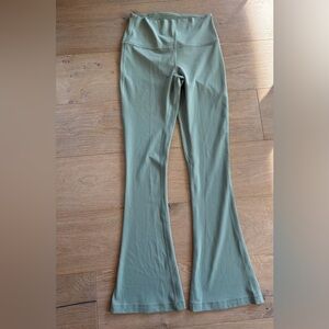 lululemon Align High-Rise Mini-Flare Pants in Nulu fabric sage green - size 8